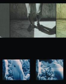 Book cover of Taroni-Cividin, Performance, Video, Expanded Cinema (1977-1984), with an old car on fire. Published by Silvana.