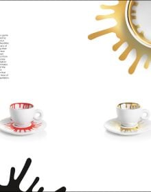Book cover of illy Art Collection: 30 Years of Beauty, with a grey cup and saucer. Published by Silvana.