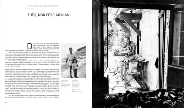 Book cover of Théo Tobiasse: 50 Years of Painting. Catalogue Raisonné, featuring a colourful painting of figures above buildings. Published by Silvana.