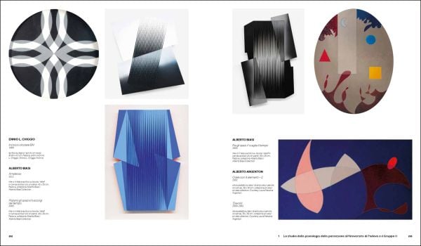 Book cover of The Gruppo N and the Psychology of Perception, with a hypnotic black and white spiral. Published by Silvana.