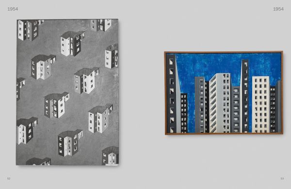 Book cover of Enzo Mari, with a page featuring a numbered grid. Published by Silvana.