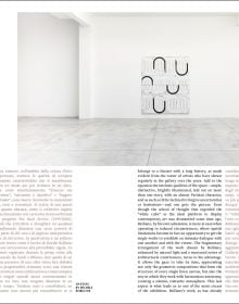 Book cover of Davide Balliano, with a sculptural painting of white geometric wavy lines. Published by Silvana.