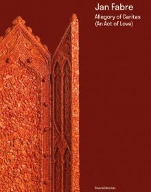 Book cover of Jan Fabre, featuring a coral sculpture by the artist, tilted 'A spiritual space, 2022'. Published by Silvana.