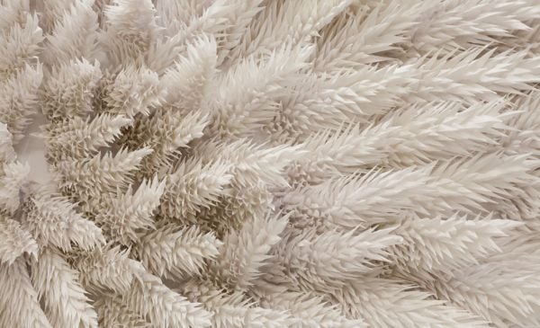 Book cover of Japan, with a sculpture of spiky origami. Published by Silvana.