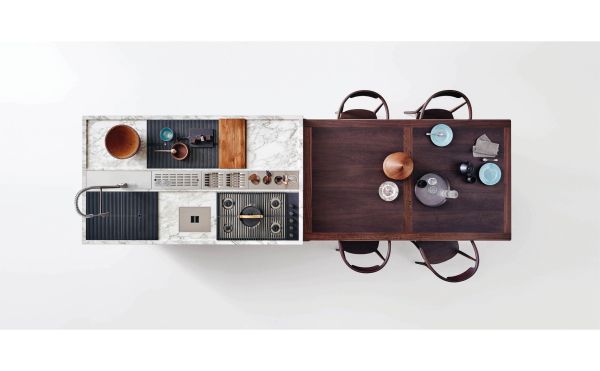 Book cover of Antonio Citterio Design, with an explosion of components of an office chair. Published by Silvana.