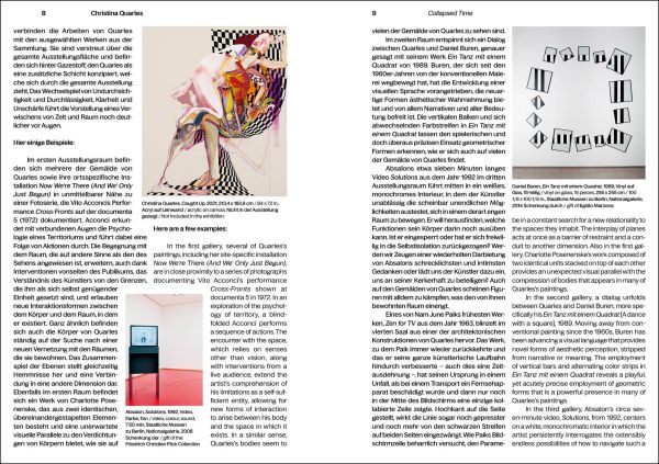 Book cover of Christina Quarles, Collapsed Time, with a painting of naked female body surrounded by coloured abstract shapes. Published by Silvana.