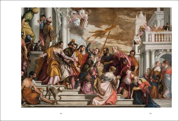 Book cover of Veronese, with a painting of two children with a brown dog in-between them. Published by Silvana.