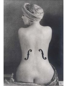 Book cover of Man Ray, 1870-1976. Master of Lights, with a surrealist female portrait. Published by Silvana.