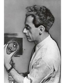 Book cover of Man Ray, 1870-1976. Master of Lights, with a surrealist female portrait. Published by Silvana.