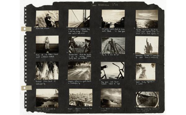 Book cover of Ruth Orkin, Bike Trip, USA, 1939, with a sword pattern. Published by Silvana.