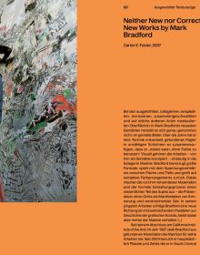 Book cover of Mark Bradford: Keep Walking, with a man walking away from viewer. Published by Silvana.