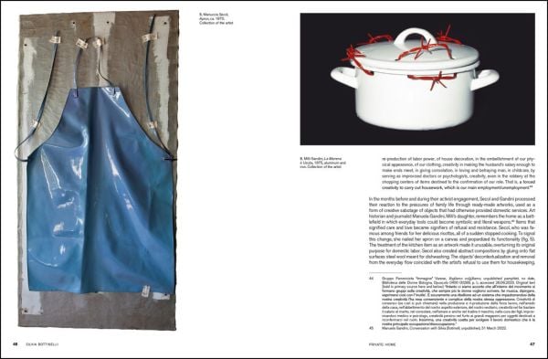 Book cover of Now we have seen: Women and Art in the Seventies in Italy, with a face with metal eye lashes. Published by Silvana.