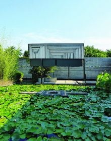 Book cover of Carlo Scarpa: The Message of the Structure, with a wall painting. Published by Silvana.