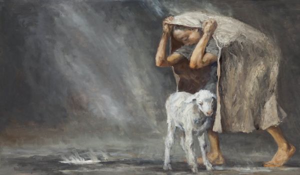 Book cover of Cen Long: Vita e poetica | Life and Art, with a painting of two sailors battling to hold a ship's sail. Published by Silvana.