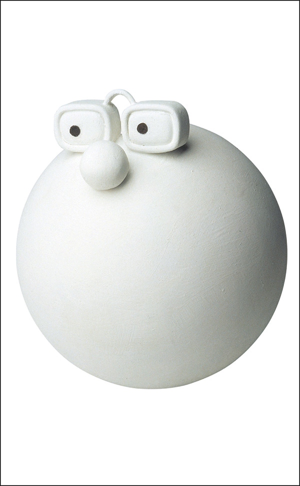 Book cover of Armando Testa, with a red sphere and half of one below. Published by Silvana.