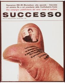Book cover of Armando Testa, with a red sphere and half of one below. Published by Silvana.