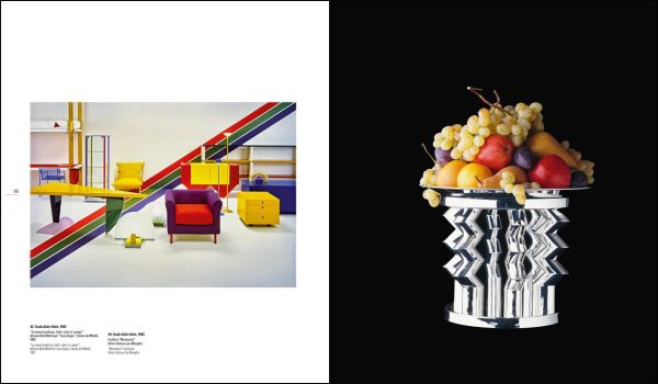 Book cover of Ballo&Ballo: Photography and design in Milan 1956-2005, with a padded chair in the shape of a baseball glove, and a Dalmatian dog lying on it. Published by Silvana.