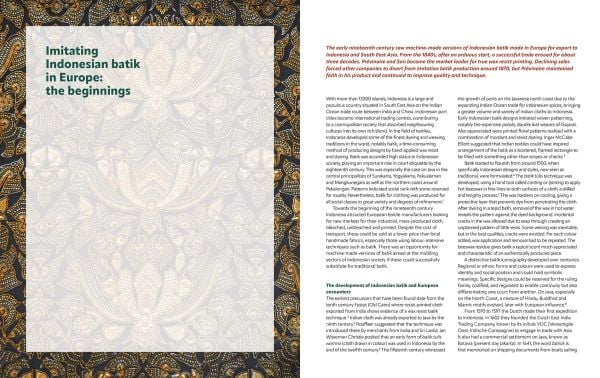 Book cover of Brown Fleming and the Haarlem Collection: The European production of wax prints for West-Africa, with a decorative print featuring peacocks. Published by Silvana.