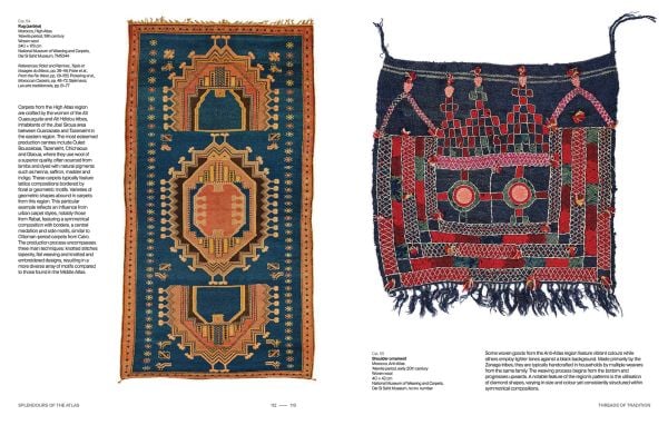 Book cover of Splendours of the Atlas: A Voyage Through Morocco’s Heritage, with an aerial view of fountain surrounded by a decorative mosaic floor. Published by Silvana.