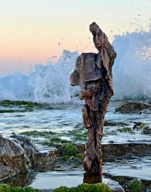 Book cover of Ahuva Zeloof, Faith, featuring a stone sculpture. Published by Silvana.