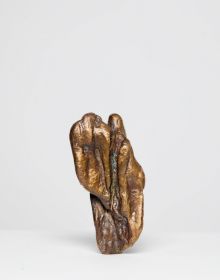 Book cover of Ahuva Zeloof, Faith, featuring a stone sculpture. Published by Silvana.