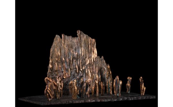 Book cover of Ahuva Zeloof, Faith, featuring a stone sculpture. Published by Silvana.