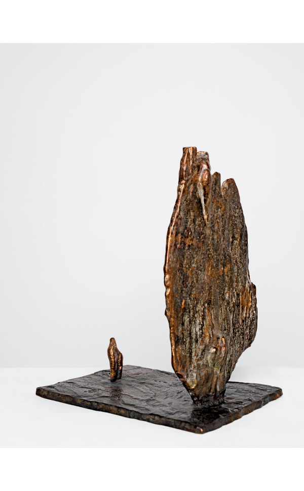 Book cover of Ahuva Zeloof, Faith, featuring a stone sculpture. Published by Silvana.