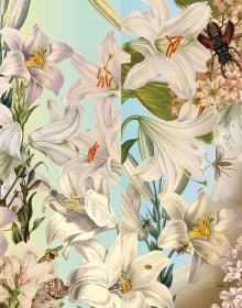 Book cover of Flowers: From the Renaissance To Artificial Intelligence, with a bouquet of flowers, butterflies and a hand. Published by Silvana.