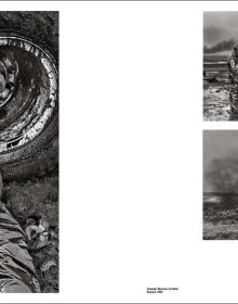 Book cover of Sebastião Salgado featuring a tribesman in traditional dress and face paint. Published by Silvana.