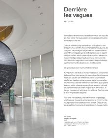 Book cover of Bao Vuong: Derrière les vagues; featuring a dark seascape. Published by Silvana.