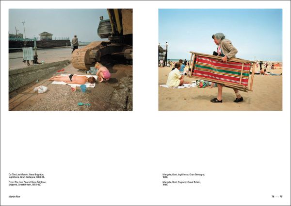 Book cover of On the Beach: From Ferdinando Scianna to Martin Parr. Magnum Photographers and the Beaches featuring a row of beach huts on the sea shore. Published by Silvana.