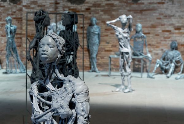 Book cover of Rivista La Biennale Di Venezia 1/25: The Shape of Chaos; featuring a lit-up egg shape. Published by Silvana.