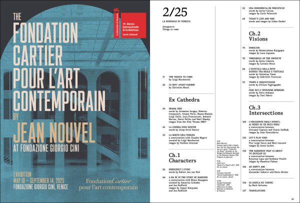 Book cover of Rivista La Biennale Di Venezia 2/25: Things to Come; featuring an abstract painting. Published by Silvana.