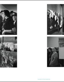 Book cover of Photography and Citizenship: The Art and Politics of The Family of Man; featuring a photography exhibition held at museum. Published by Silvana.