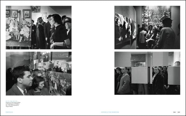 Book cover of Photography and Citizenship: The Art and Politics of The Family of Man; featuring a photography exhibition held at museum. Published by Silvana.