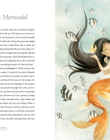 Book cover of Classic Fairy Tales by Hans Christian Andersen, with a crowned prince walking through field of gold flowers. Published by White Star.