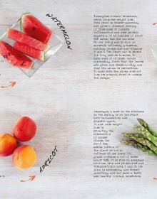 Book cover of Cold-Pressed Beverages, Health and Well-Being in a Glass, with dark red smoothies in white mugs with cocktail sticks of blueberries. Published by White Star.