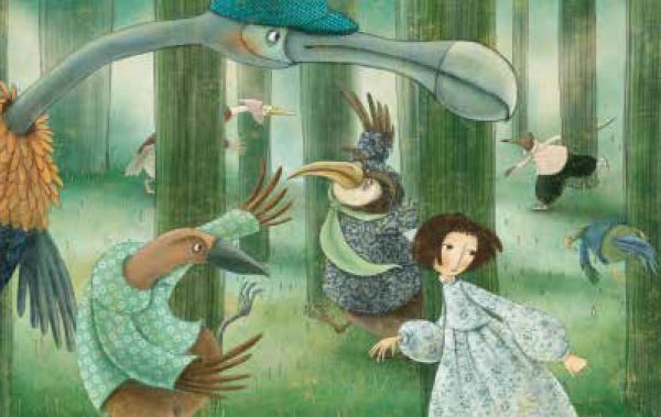 Book cover of Alice in Wonderland, Inspired by the Masterpiece by Lewis Carroll, with a young girl in floral dress walking through a field of large red poppies. Published by White Star.