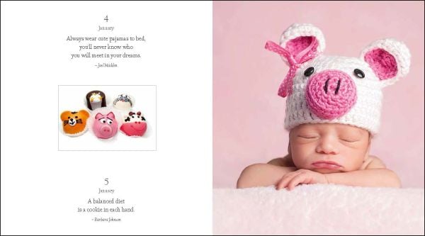 Book cover of 365 Days of Smiles, with a beige pug asleep on floor with tongue hanging out. Published by White Star.