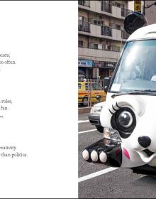 Book cover of 365 Days of Smiles, with a beige pug asleep on floor with tongue hanging out. Published by White Star.