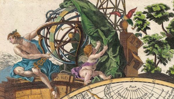 Book cover of A Journey Back in Time Through Maps, with artwork of 'Fool’s Cap Map of the World', jester headpiece, with world map on visor. Published by White Star.