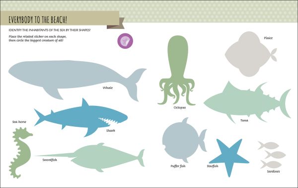 Book cover of My First Book of the Seasons from the Montessori Activity Book series, with wellington boots, green frog, watermelon slice, and clouds. Published by White Star.