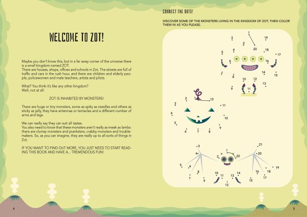 Book cover of Become a Monster at Mathematics, from the Mad for Math series, with monster figures. Published by White Star.