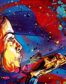 Book cover of C215: #christianguemy Stencil Art, with a stenciled image of cat looking up. Published by White Star.