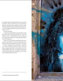Book cover of C215: #christianguemy Stencil Art, with a stenciled image of cat looking up. Published by White Star.