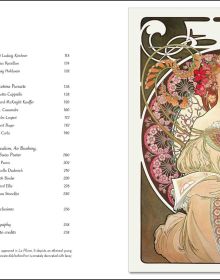 Book cover of The World in Prints, The History of Advertising Posters from the Late 19th Century to the 1940s, with a colour lithograph: 'Zodiac' by Alphonse Mucha. Published by White Star.