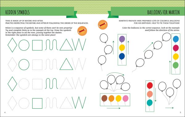 Book cover of My First Book About Telling Time: Montessori Activity Book, with an alarm clock, a wristwatch, and 4 plant pots. Published by White Star.
