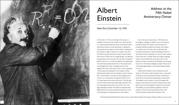 Book cover of Speeches That Changed Our Time, From 1945 to the Present, with a montage of historical figures: Albert Einstein, Queen Elizabeth II, Barack Obama, Nelson Mandela. Published by White Star.