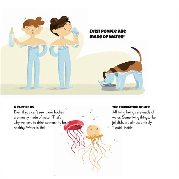 Book cover of Save the Planet! Water, with a large tap pushing out water above two children playing below. Published by White Star.