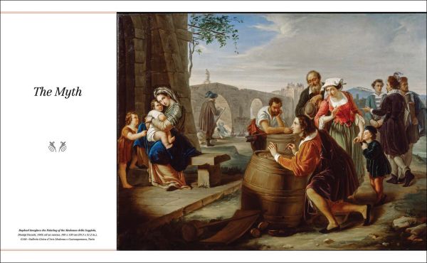 Book cover of Raphael, The Life of a Genius, with a black chalk self-portrait of the artist in flat hat. Published by White Star.